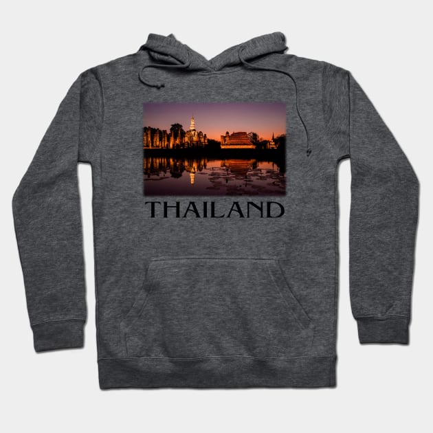 Beautiful Thailand Historical Sukhothai Photo Hoodie by VintCam